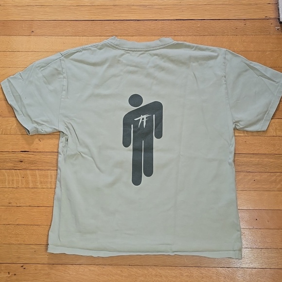 As Colour, Billie Eilish Blohsh Sage Green Tee, VGUC, Women's M - Picture 2 of 10
